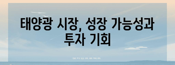 신재생 에너지 투자의 비결 | 최고의 태양광 주식 고르는 법