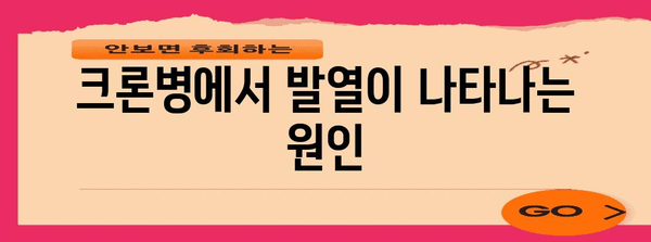 크론병 이해 | 발열 원인, 증상 및 효과적인 관리법