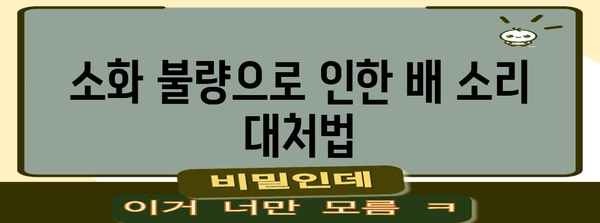 배 꾸르륵 소리 해결책 | 7가지 원인과 대처법