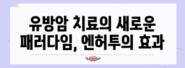유방암 신약 엔허투 이해 | 건보 적용과 부작용