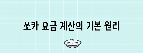 쏘카 요금 분석 가이드 | 요금 계산, 비교, 할인 팁