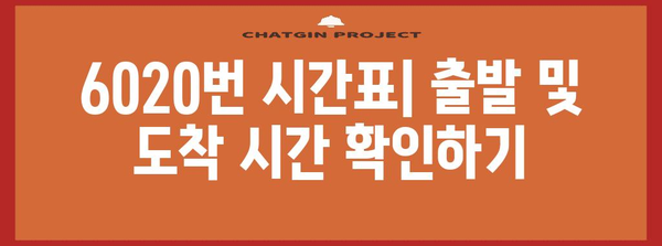 6020번 공항리무진버스 | 노선도, 시간표, 요금, 승하차장, 소요시간