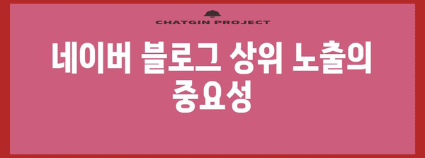 네이버 블로그 상위 노출 위한 멘토링 프로그램 소개