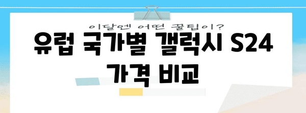 갤럭시 S24 해외 가격 | 미국, 영국, 유럽 비교